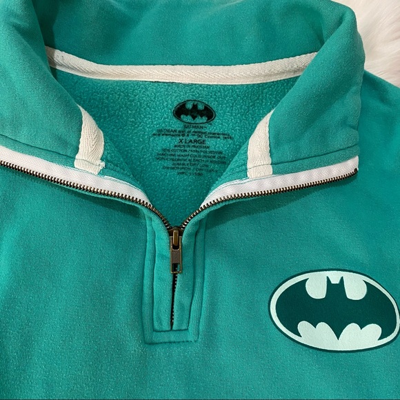 Batman Pastel Mint Green Pullover Sweatshirt - Picture 4 of 5